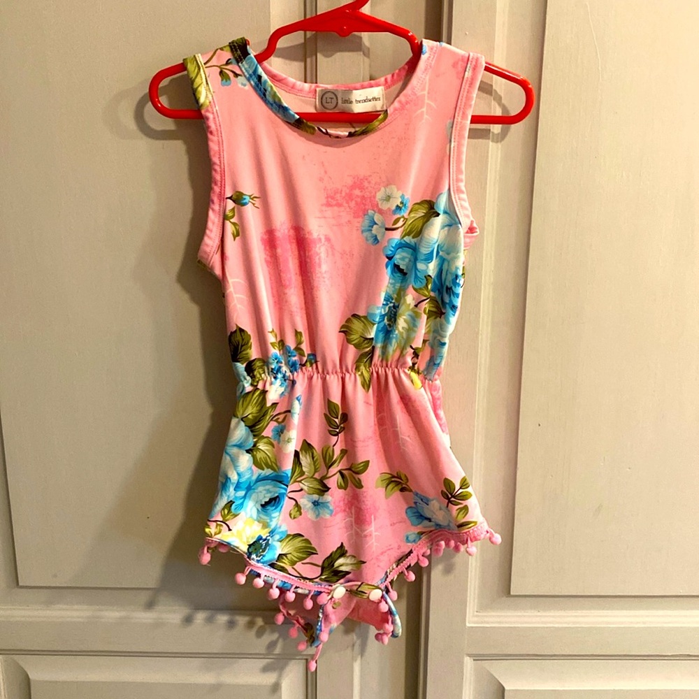 Little trendsetter floral romper 2T